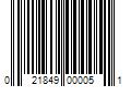 Barcode Image for UPC code 021849000051