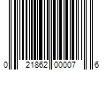 Barcode Image for UPC code 021862000076