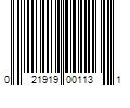 Barcode Image for UPC code 021919001131