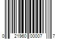 Barcode Image for UPC code 021960000077