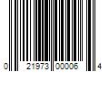 Barcode Image for UPC code 021973000064