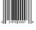 Barcode Image for UPC code 021978000076