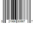 Barcode Image for UPC code 021986806677