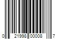 Barcode Image for UPC code 021998000087