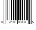 Barcode Image for UPC code 022000000385