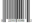 Barcode Image for UPC code 022000000682