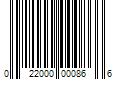 Barcode Image for UPC code 022000000866