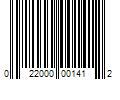 Barcode Image for UPC code 022000001412