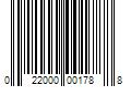 Barcode Image for UPC code 022000001788