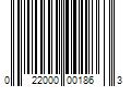 Barcode Image for UPC code 022000001863