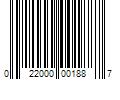 Barcode Image for UPC code 022000001887