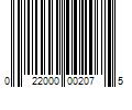 Barcode Image for UPC code 022000002075