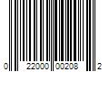 Barcode Image for UPC code 022000002082