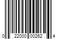 Barcode Image for UPC code 022000002624