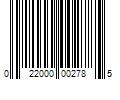 Barcode Image for UPC code 022000002785