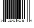 Barcode Image for UPC code 022000003386