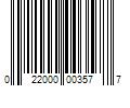 Barcode Image for UPC code 022000003577