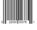 Barcode Image for UPC code 022000003751