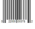 Barcode Image for UPC code 022000003782