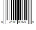 Barcode Image for UPC code 022000003799