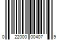 Barcode Image for UPC code 022000004079