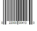 Barcode Image for UPC code 022000004130