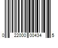 Barcode Image for UPC code 022000004345