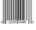 Barcode Image for UPC code 022000004666