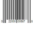 Barcode Image for UPC code 022000005878