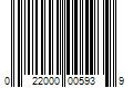 Barcode Image for UPC code 022000005939