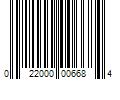 Barcode Image for UPC code 022000006684. Product Name: 