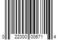 Barcode Image for UPC code 022000006714