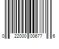 Barcode Image for UPC code 022000006776