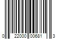 Barcode Image for UPC code 022000006813