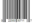 Barcode Image for UPC code 022000007117