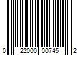 Barcode Image for UPC code 022000007452