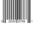 Barcode Image for UPC code 022000007681