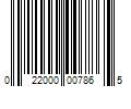 Barcode Image for UPC code 022000007865