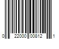 Barcode Image for UPC code 022000008121