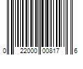 Barcode Image for UPC code 022000008176