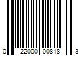 Barcode Image for UPC code 022000008183