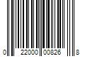 Barcode Image for UPC code 022000008268