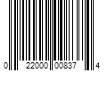 Barcode Image for UPC code 022000008374