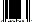 Barcode Image for UPC code 022000008459