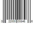 Barcode Image for UPC code 022000008466