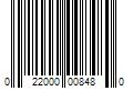 Barcode Image for UPC code 022000008480