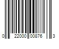 Barcode Image for UPC code 022000008763