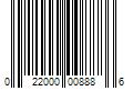 Barcode Image for UPC code 022000008886