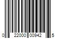 Barcode Image for UPC code 022000009425