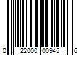 Barcode Image for UPC code 022000009456